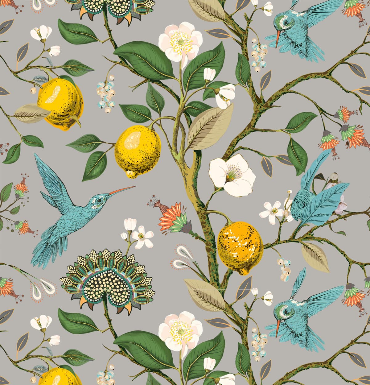 myforHD Papel Pintado Autoadhesivo Flores Papel de Pared Papel Adhesivo para Muebles Removible Impermeable Estilo Retro Vinilo PVC Pegatina Decorativos Pared Salon Papel Pared Dormitorio — view 23