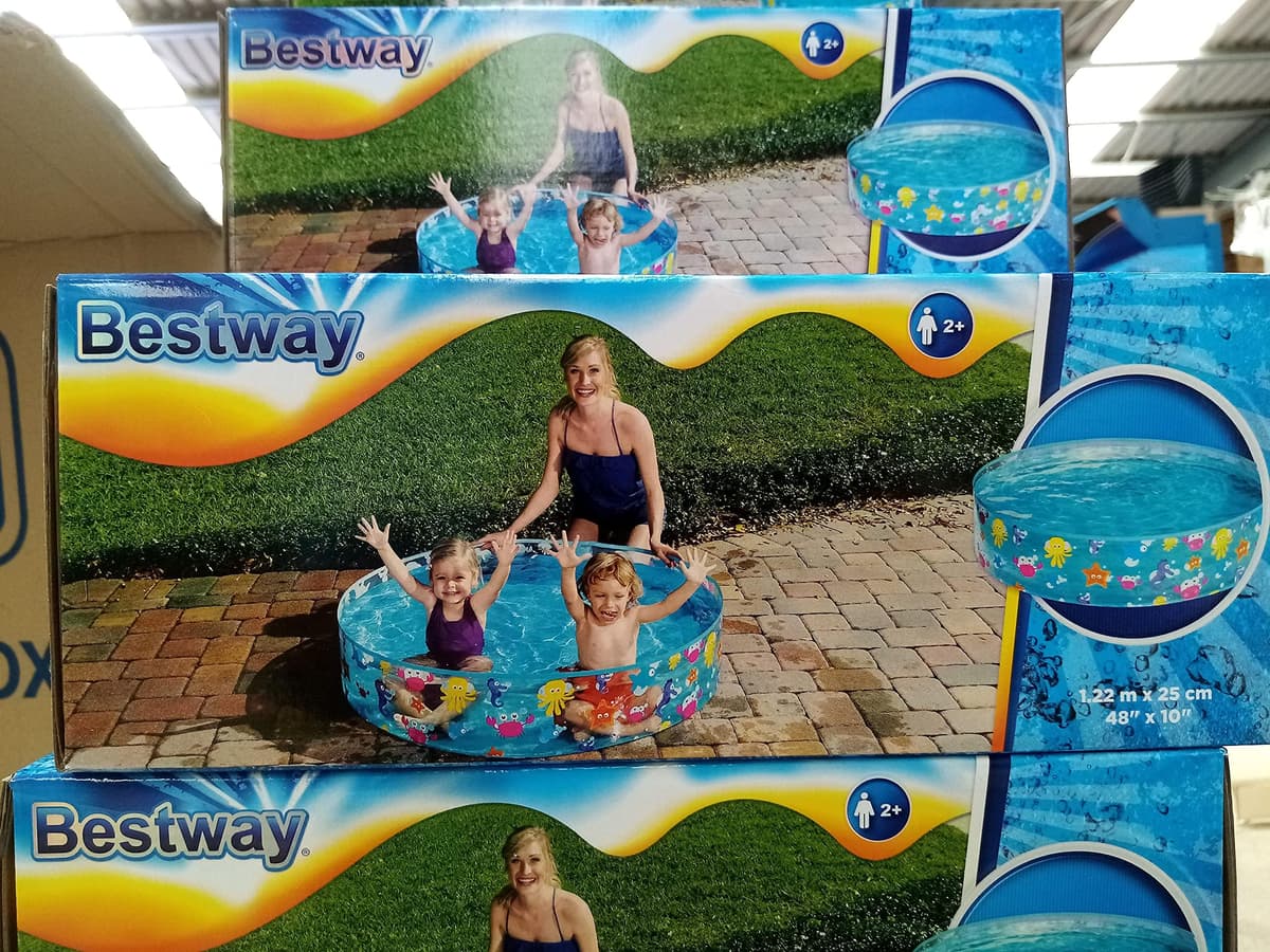 Bestway Sea Creature Paddling Pool Kiddie Swimming Pool, Inflatable Above Ground Pool, Outdoor Garden Pool, Blue, 48 x 10 Inch — view 8