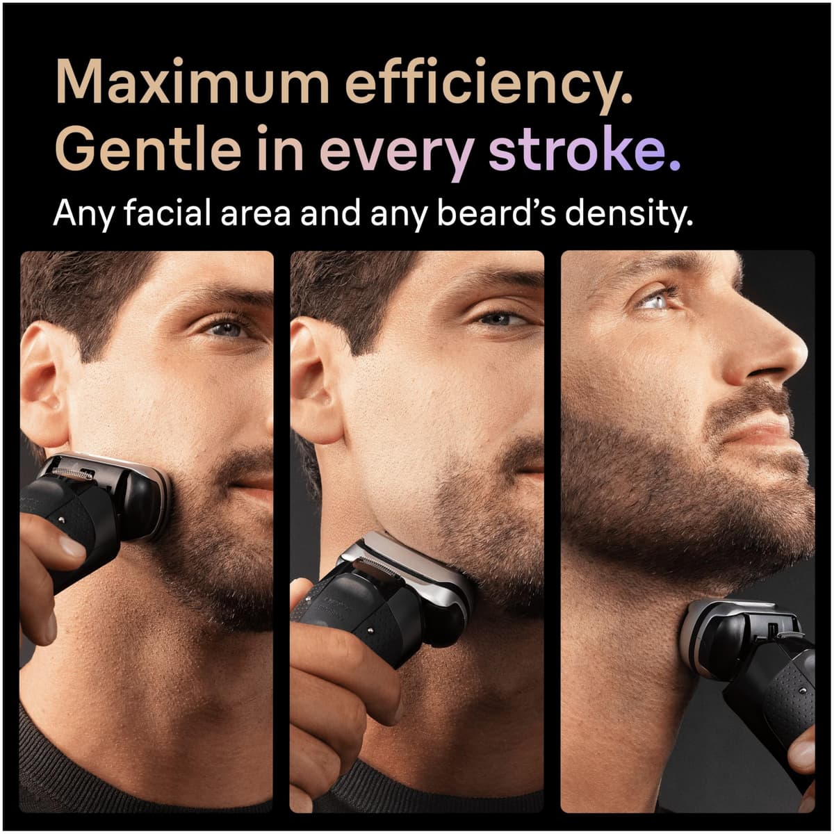 Braun Series 9 PRO+ Electric Shaver, 5 Plus 1 Ultra Thin Precision Blades, Pro SensoAdapt, Up to 60 min, Charging Stand, Wet & Dry Foil Razor for Men, 9610SI, Black — view 3