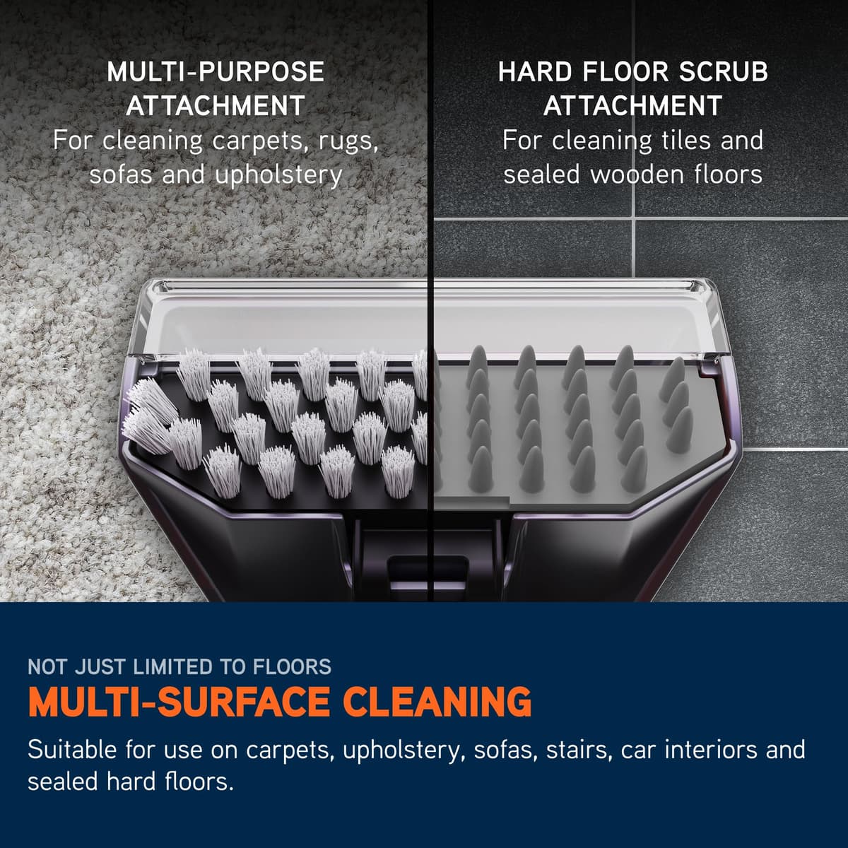 VAX SpotWash Duo Spot Cleaner, For Stains, Spills & Pet Messes, Suitable for Car, Sofa, Upholstery, Compact, Handheld Cleaning Machine Includes Pet Tool & Vax 250ml Solution, CDCW-CSXA. — view 5