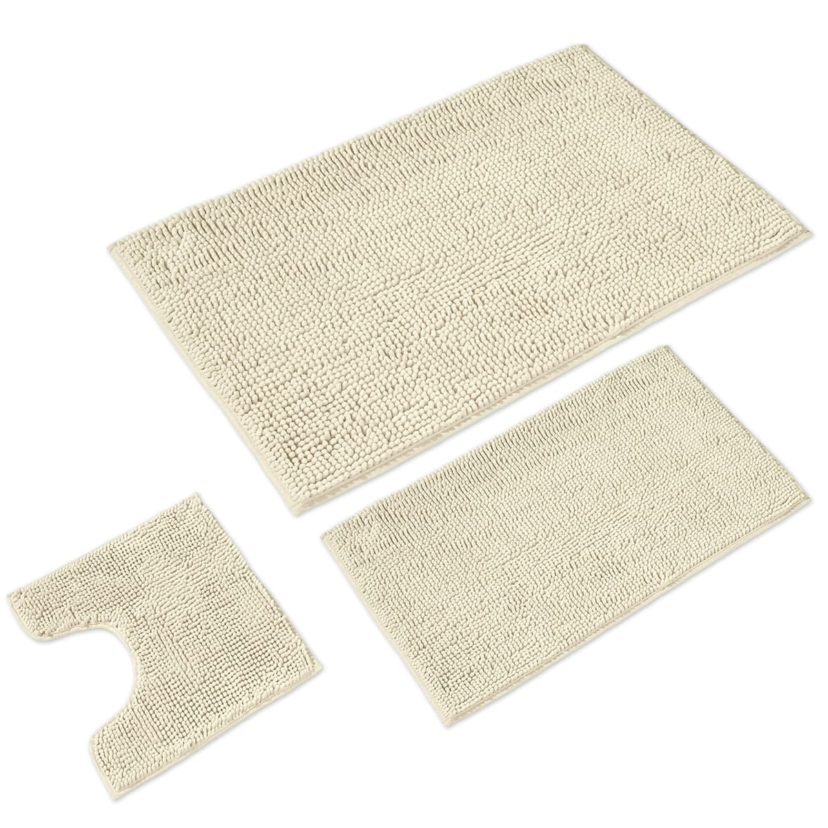 WohnDirect Alfombra Baño Gris 45x45cm • Alfombrilla baño Antideslizante y Lavable • Cómoda Y Súper Absorbente — view 37