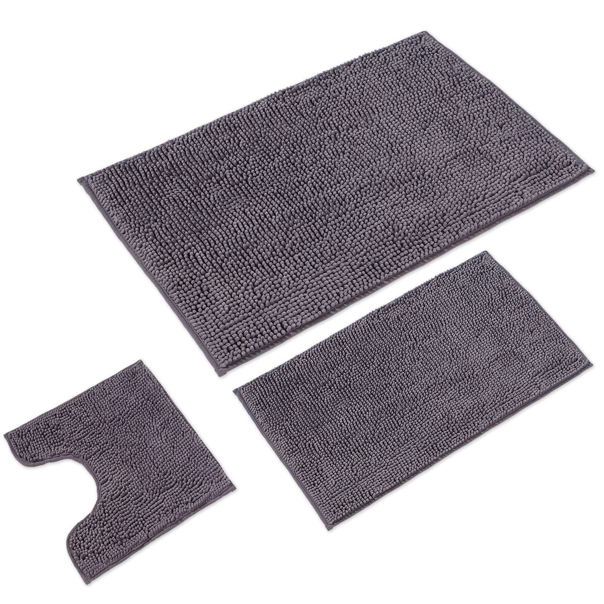 WohnDirect Alfombra Baño Gris 45x45cm • Alfombrilla baño Antideslizante y Lavable • Cómoda Y Súper Absorbente — view 73