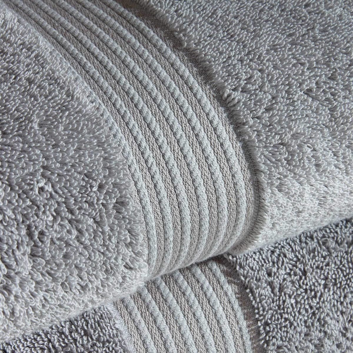 Christy Supreme Hygro 6 Piece Towel Set | Silver Grey | 100% Luxury Supima Cotton | Ultra Soft | Super Absorbent | 650GSM | 2 Bath Towels 2 Hand Towels 2 Face Cloths — view 3