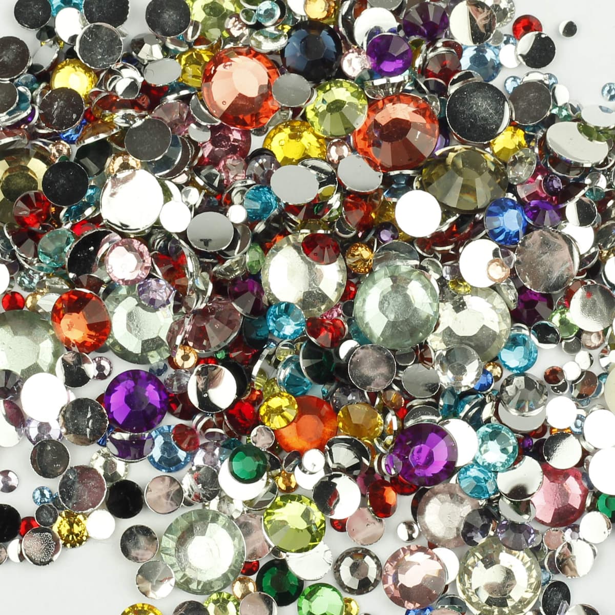 1000pcs 4mm Flat Back Non-Stick Rhinestone Crystal Diamantes Nail Art & Craft Scrapbooking Embellishments 90 Available Colours (4mm, AB Clear #A13) — view 11