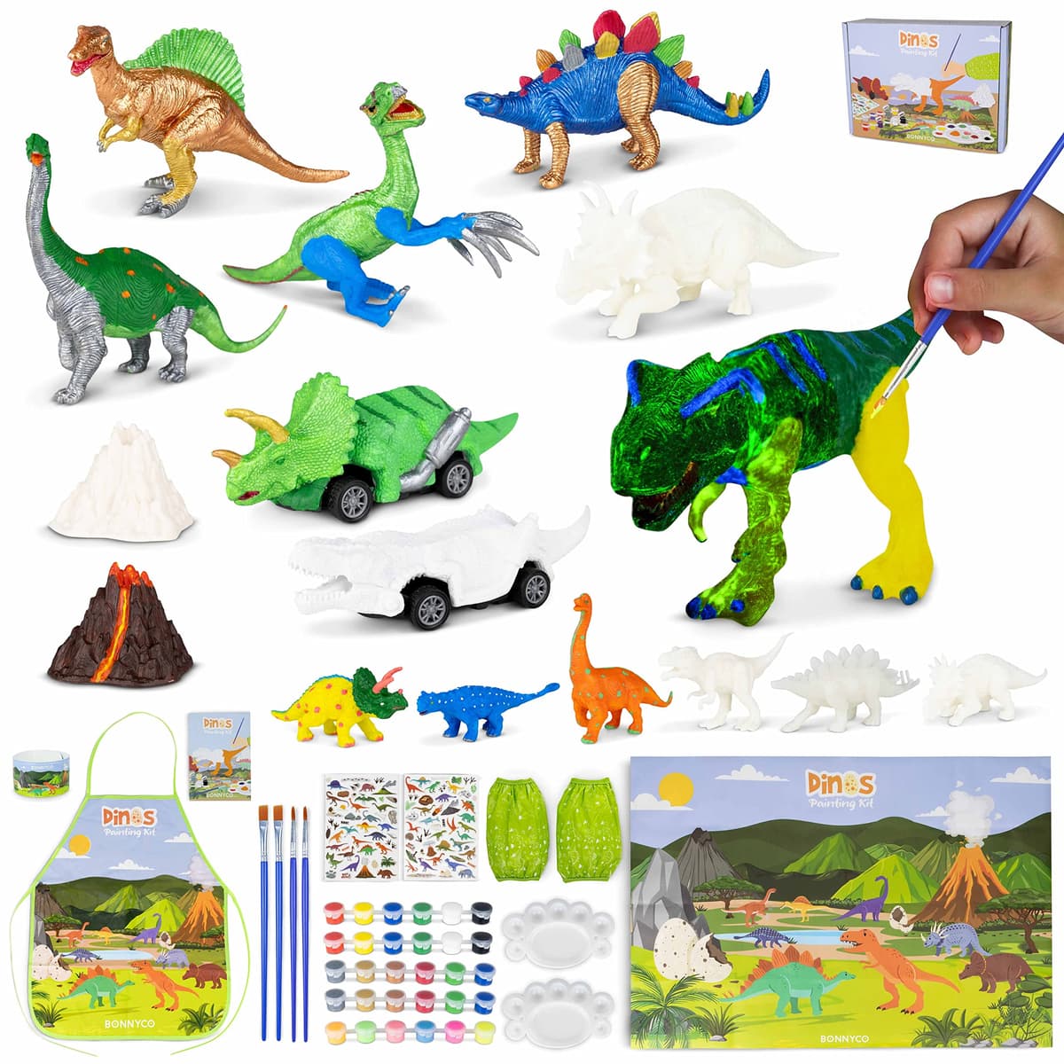 BONNYCO Unicornios para Niñas Figuras para Pintar Kit con 18 Unicornios. Set Manualidades Niñas, Juguetes con Brillo en la Oscuridad 3 4 5 6 7 8 9 10 Años. Regalos Niños en Cumpleaños y Navidad — view 11