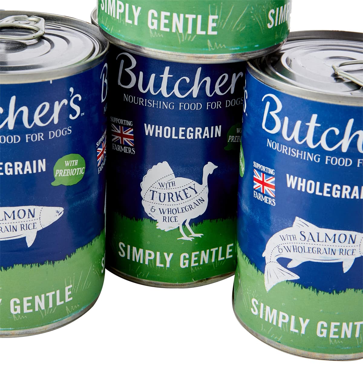 Butcher's Complete Wet Can Adult Dog Food Simply Gentle Loaf Pack 6x390g - Chicken, Salmon & Turkey — view 2