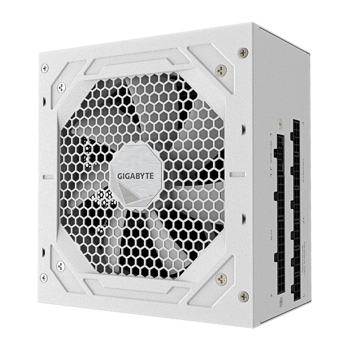 Gigabyte UD850GM PG5 ICE 80 Plus Gold Fully Modular 850w PCIe 5.0 White Power Supply Unit, ATX 3.1, 12VHPWR GPU Connector, Flat Cables, 10 Year Warranty — view 2