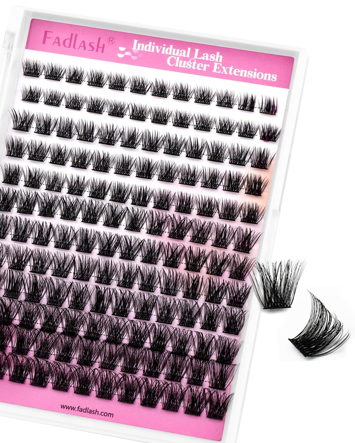 FADLASH Lash 120pcs 0.07mm D Curl 8-16mm 40D Mixed Trays Customizable DIY Eyelash Extensions for Beginners — view 170