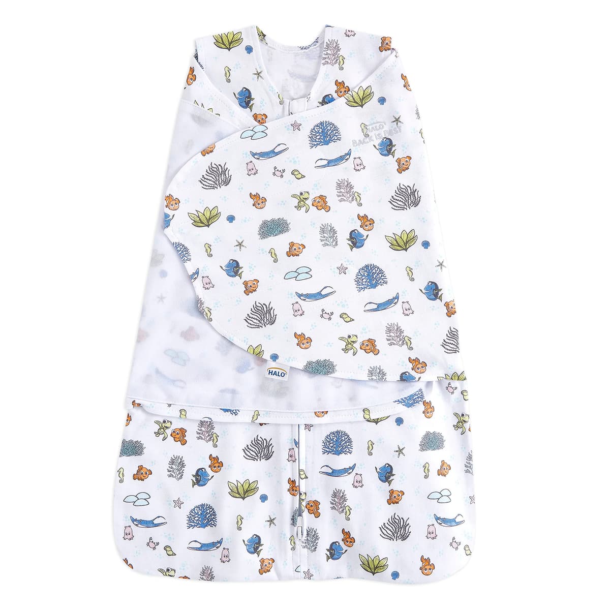HALO 100% Cotton Sleepsack Swaddle, 3-Way Adjustable Wearable Blanket, TOG 1.5, Jungle, Small (Pack of 1) — view 39