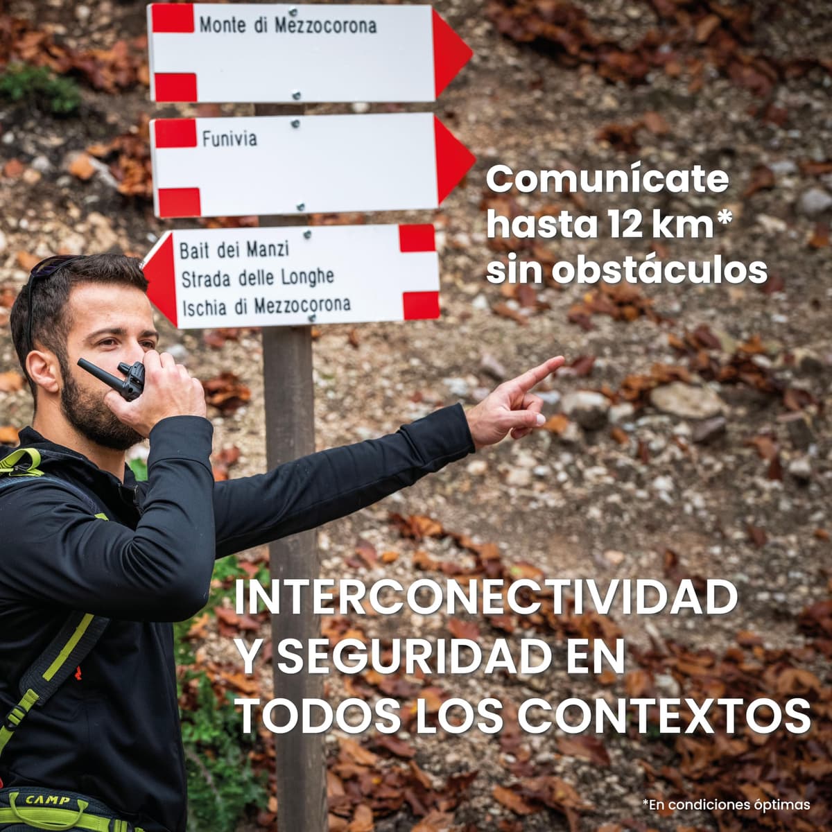 Midland XT70 PRO Doble, Walkie Talkie Profesional de Carga Rápida, 101 Canales PMR446 y Canal RRM, 142 Tonos CTCSS, Resistente al Agua IPX4, Recargable con USB, Alcance 12 Km, Negro/Gris, 2 Unidades — view 5
