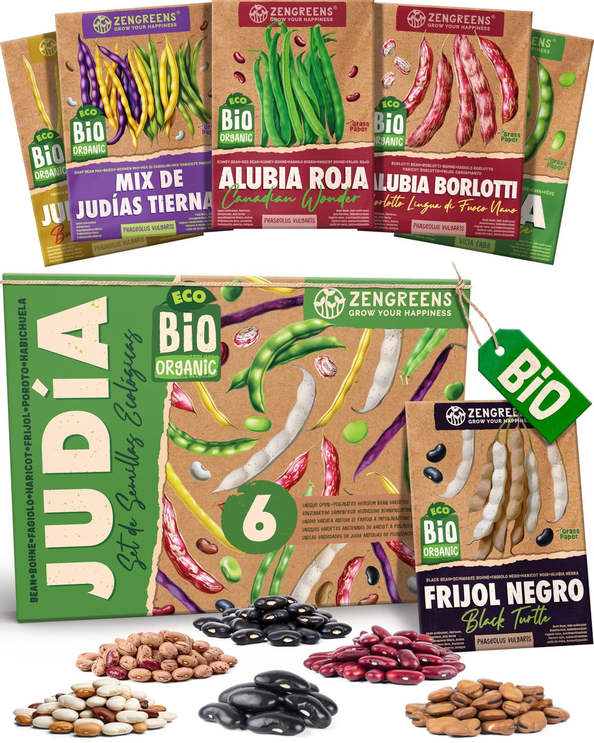 ZenGreens® - Set de semillas de hierbas medicinales y para infusiones eco - 10 variedades para cultivar fácilmente en el jardín, balcón o parterre elevado - Sementes verduras — view 39