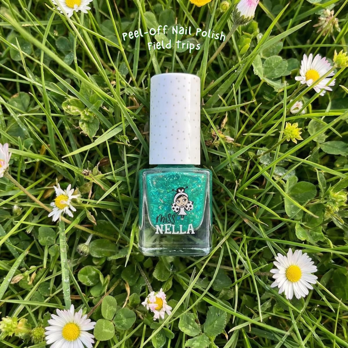Miss Nella FIELD TRIPS- Esmalte especial para uñas con brillos para niños, fórmula despegable, a base de agua y sin olor — view 2