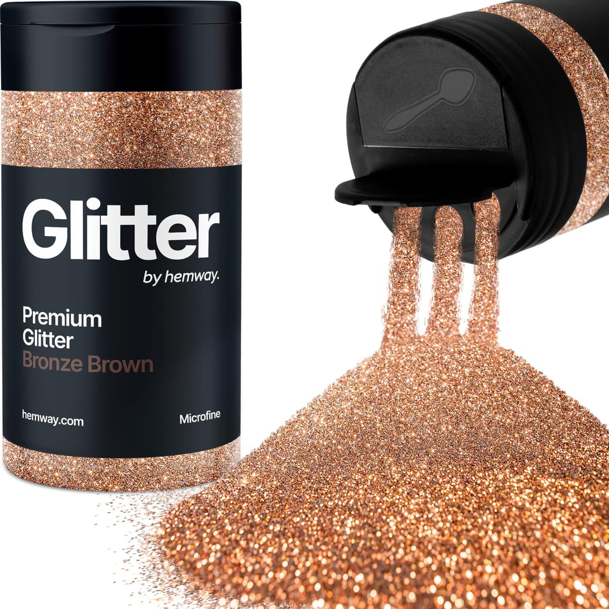 Light Rose Gold Glitter Shaker, 130g Ultrafine Glitter, Crafts 1/128" Metallic Flake Light Rose Gold Sequins, Resin & Epoxy Crafts, Decorating, Halloween, Christmas Nail, Face, Hemway — view 168