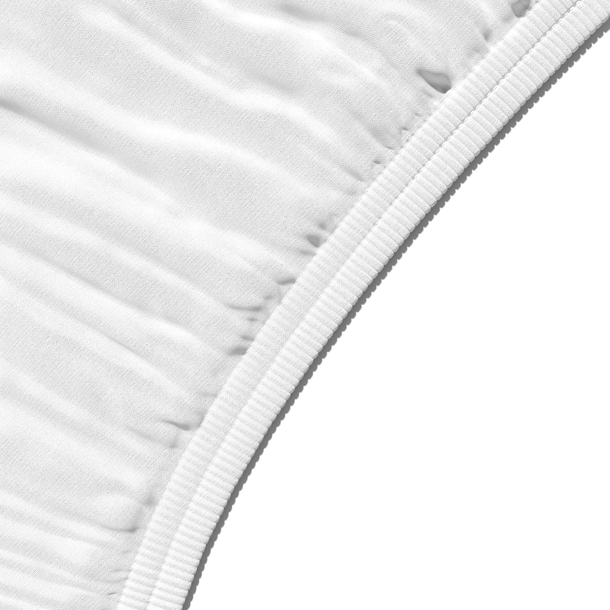Amazon Basics Bedding Soft Microfibre Single Fitted Sheet with 12 inch (30 cm) Deep Pocket, 90 x 190 cm, White — view 3