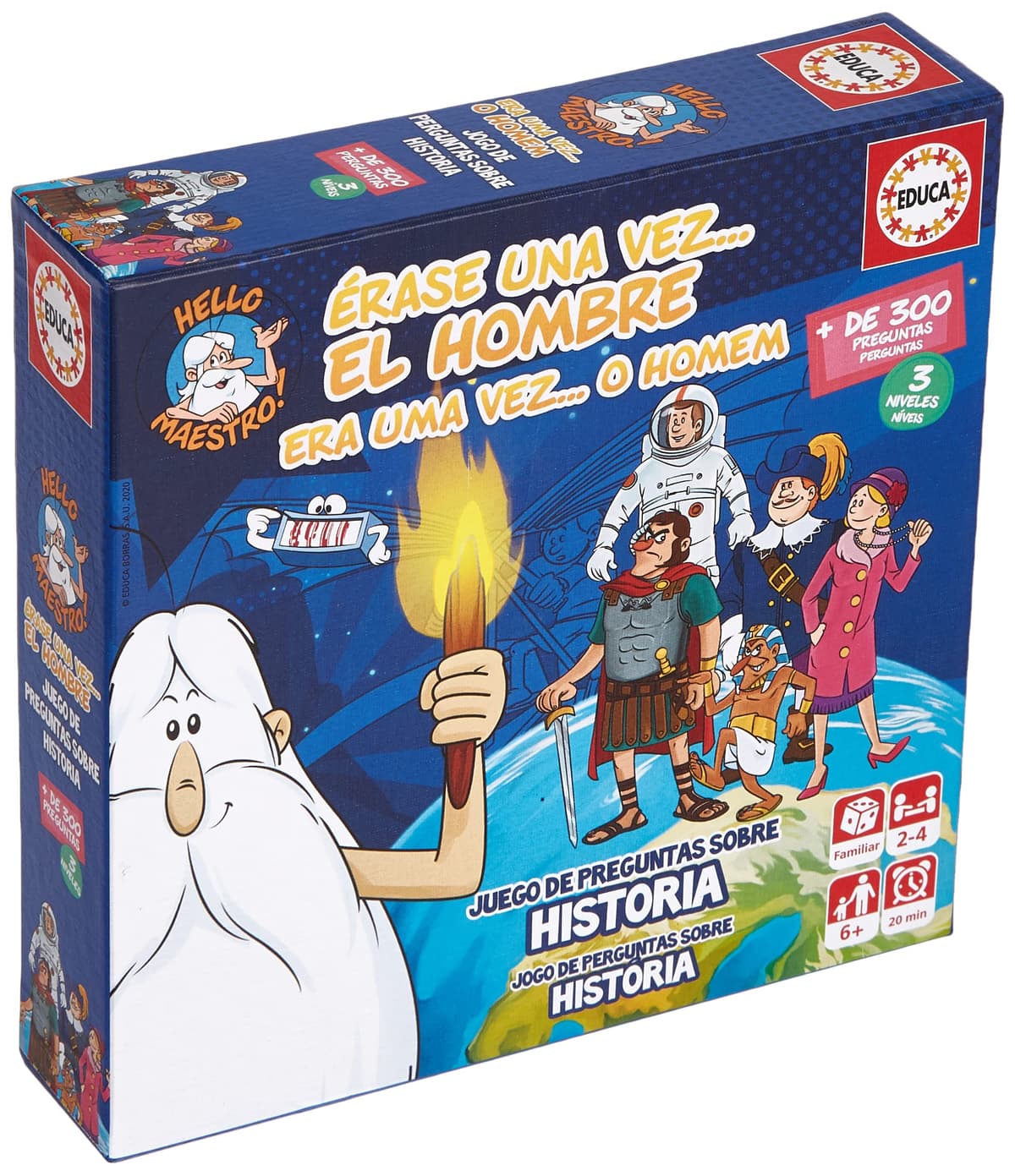 Educa - Once Upon a Time A Life, Educational Family Board Game with over 300 Questions and Answers on Anatomy and Biology, Starting at 6 Years (18855) — view 8