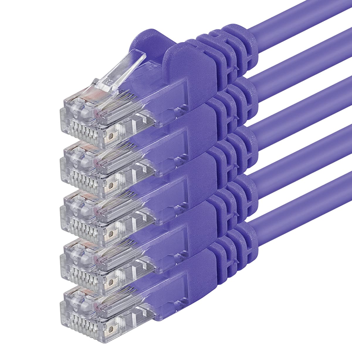 1aTTack.de 0.25m - black - 10 pieces - (PACK) - CAT.6 CAT6 Ethernet LAN network cable 1000 Mbit/s patch cable — view 173