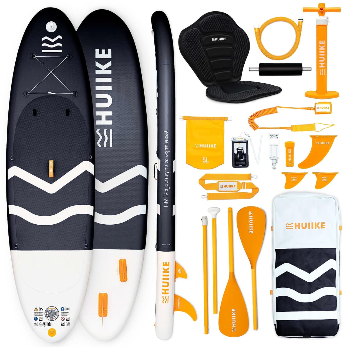 HUIIKE Tabla Paddle Surf Hinchable con Accesorios Incluidos, Remo, Quillas, Inflador. Stand Up Paddle Board Gran Estabilidad y Resistencia. 305 x 84 x 15 cm, Soporta hasta 130 kg — view 15