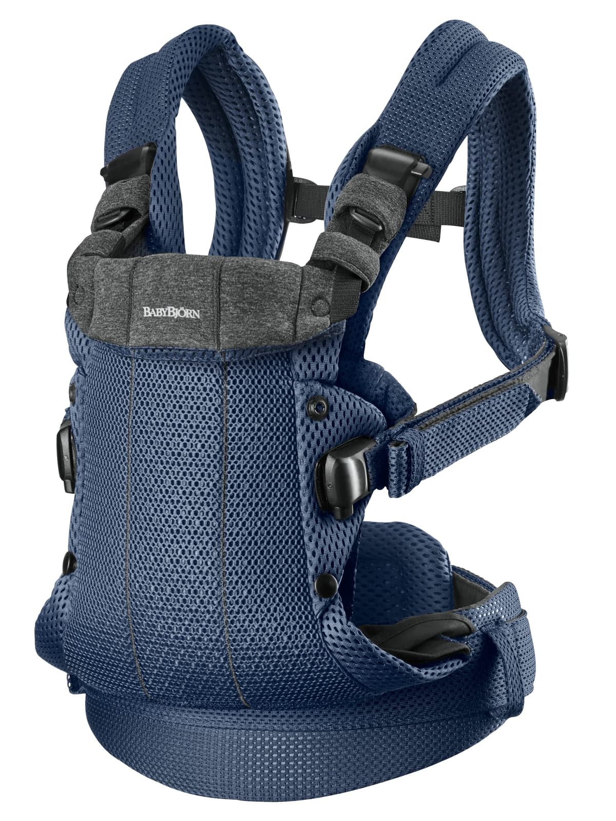 BABYBJÖRN Mochila Porta Bebé Harmony, 3D Malla, Azul Marino