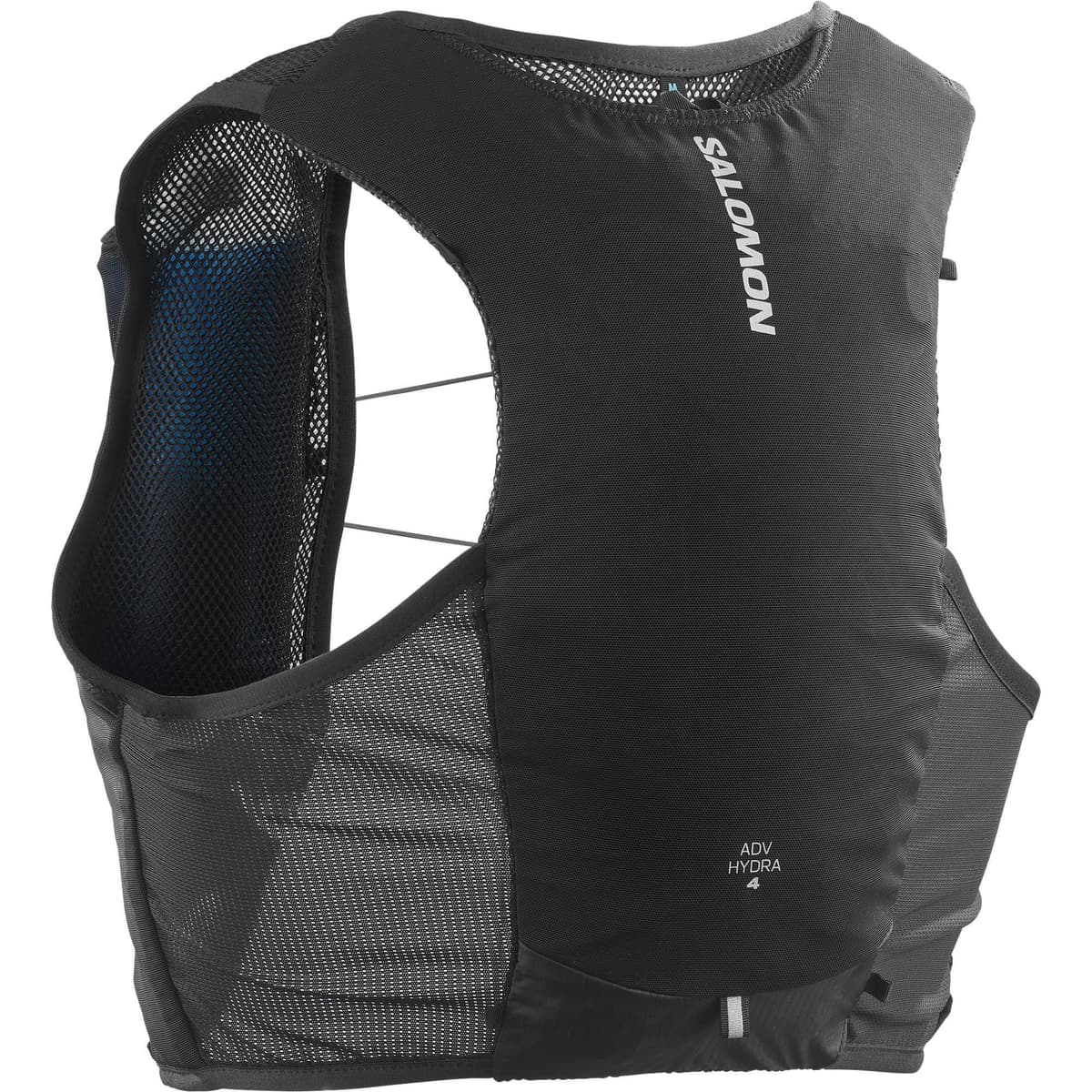 Salomon ADV Hydra Vest 4, Comfort Stability Hydration Vest with Easy-Access Soft Flasks, Large Gel Pocket, Simple Storage for Trail Running