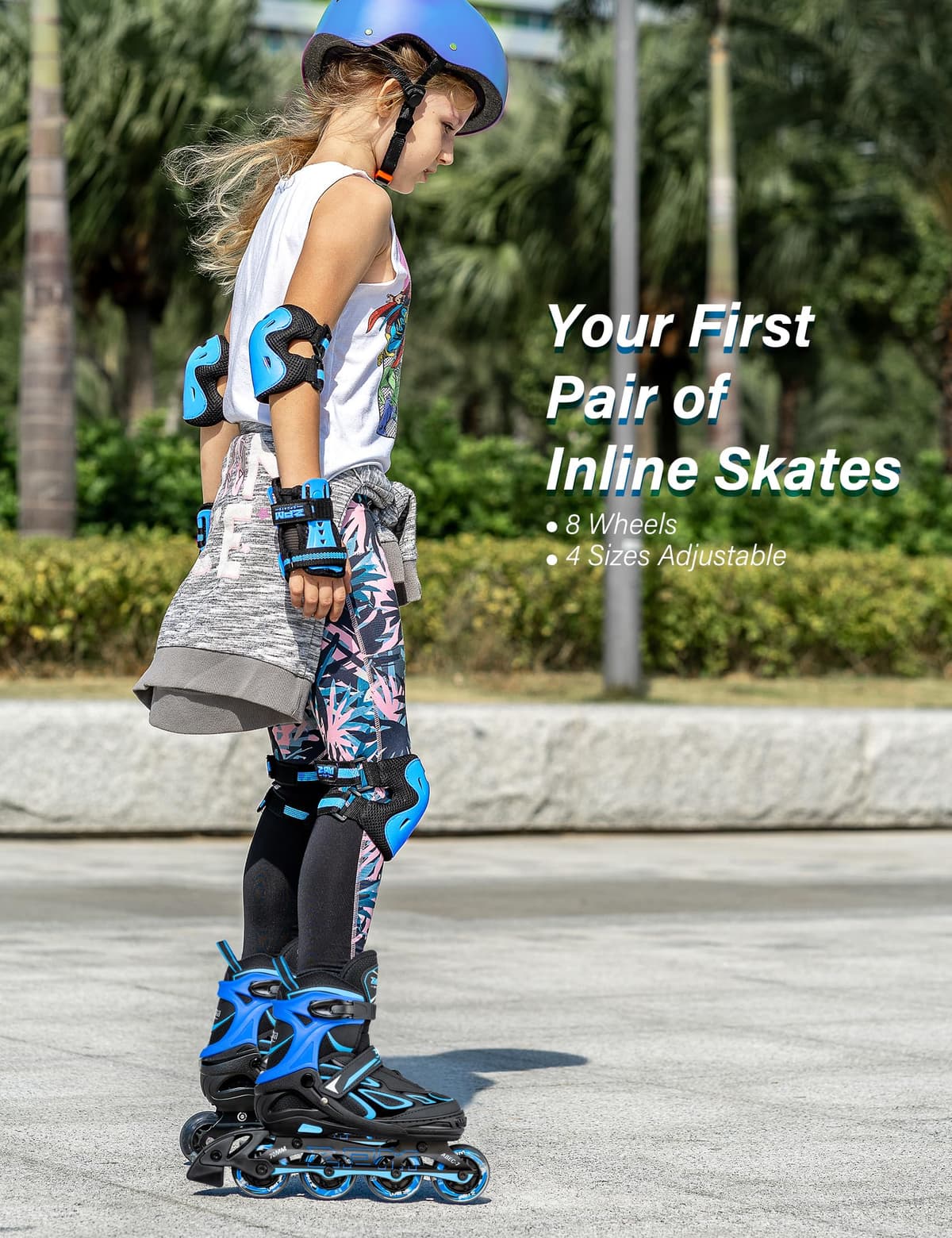 2PM Sports Ajustables Patines en Línea para Niñas y Niños Mujer Hombre, Tallas 30-33, 34-37, 38-41 y 42-44 — view 5
