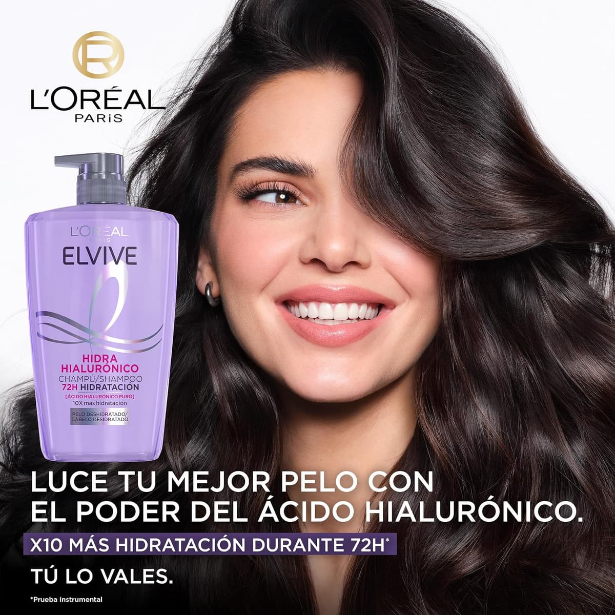 L'Oréal Paris Elvive Hidra Hialurónico Champú 72h de Hidratación 1L