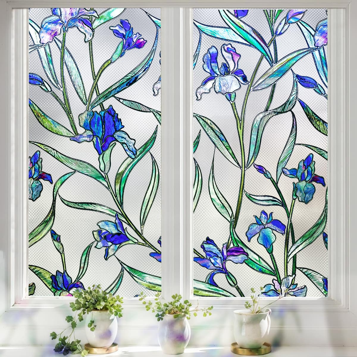 Lifetree Reflective One Way Window Film Privacy: Mirror Window Tint Film Heat Control Sun Blocker, UV Anti Glare Film Clear Day and Night for Home Office (Silver, 44.5 * 200cm) — view 22