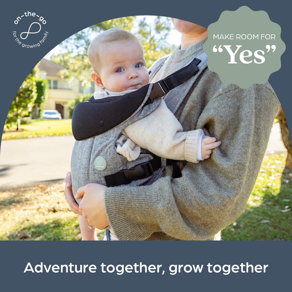 Dreambaby Journey Adjustable 3-in-1 Baby Carrier for Newborn to Toddler up to 15kg - Comfortable, Versatile & Ergonomic for Mum or Dad — view 4