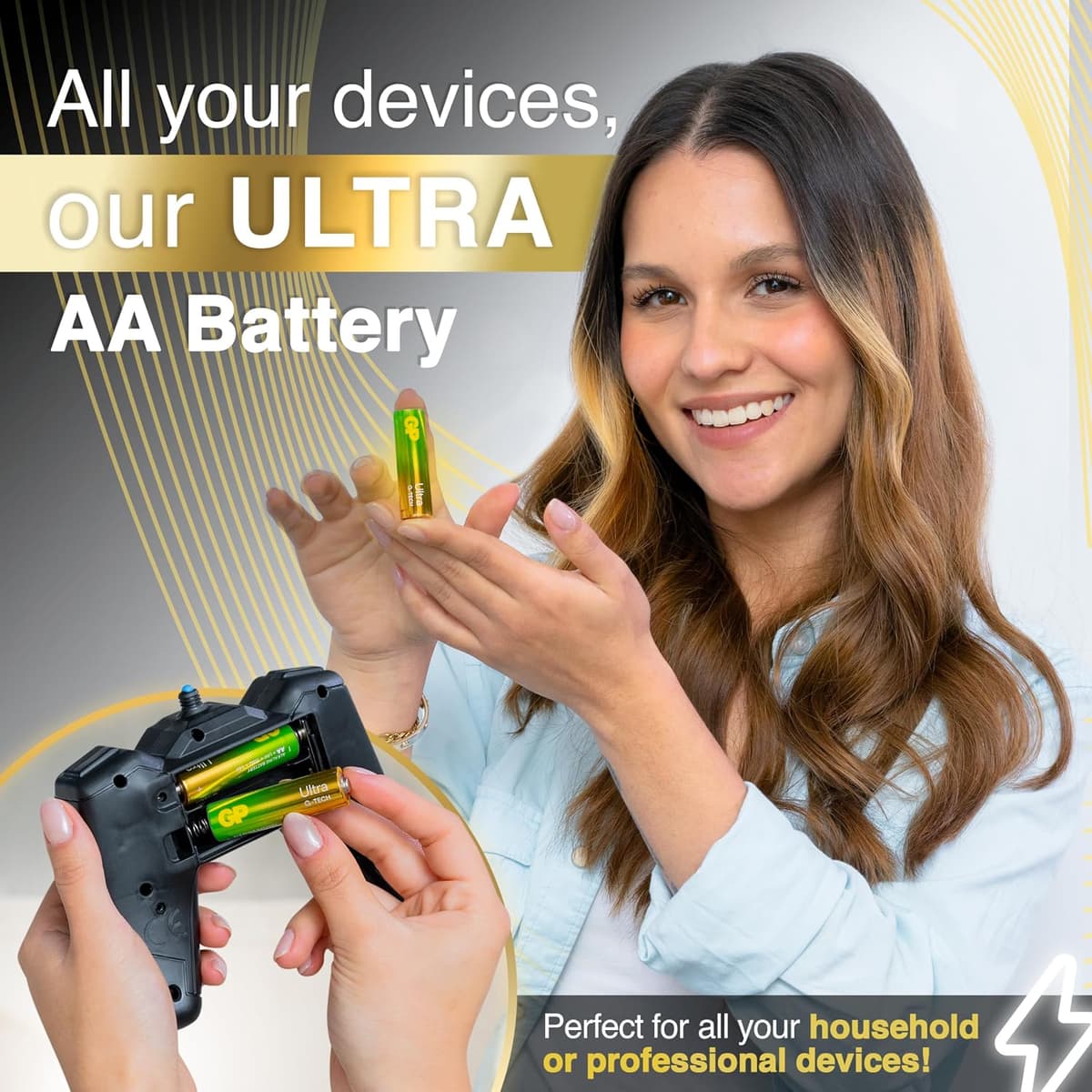 GP Ultra AA Batteries 40 Pack – 1.5V Alkaline Double A Batteries – 10-Year Shelf Life – Reliable Power for Toys, Remotes, Clo — view 3