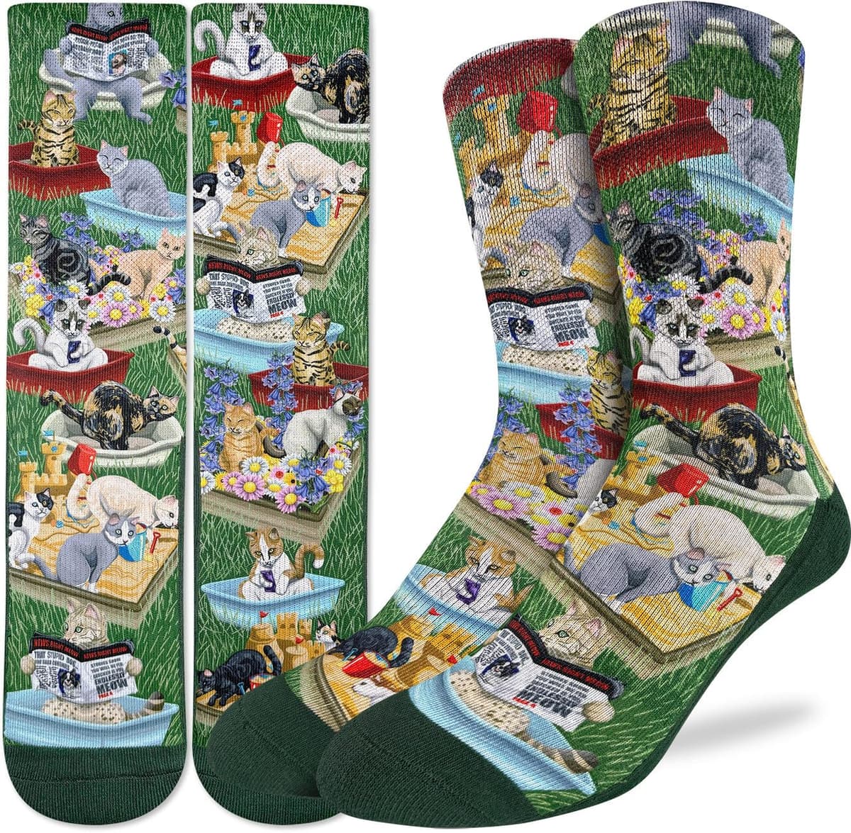 Good Luck Sock Women's Floral Dinosaurs Socks, Shoe Size 5-9 — view 163