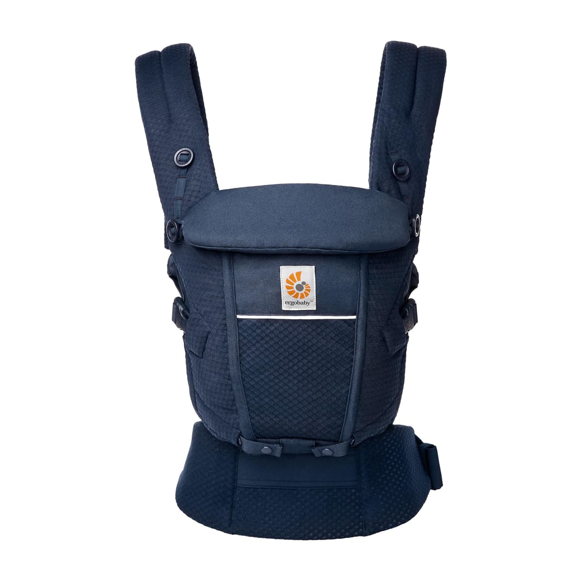 Ergobaby Mochila portabebé Adapt para recién nacidos desde el nacimiento, portabebé ergonómico de malla SoftFlex de 3 posiciones para transportar en el abdomen y en la espalda, Slate Blue — view 14