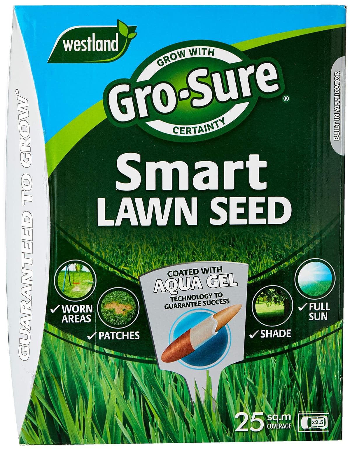 Gro-Sure Aqua Gel Coated Smart Grass Lawn Seed, 25 m2, 1 kg — view 2