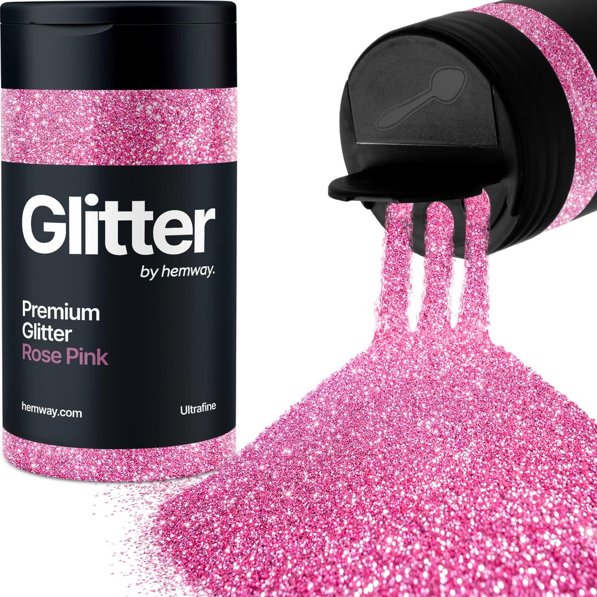 Light Rose Gold Glitter Shaker, 130g Ultrafine Glitter, Crafts 1/128" Metallic Flake Light Rose Gold Sequins, Resin & Epoxy Crafts, Decorating, Halloween, Christmas Nail, Face, Hemway — view 186