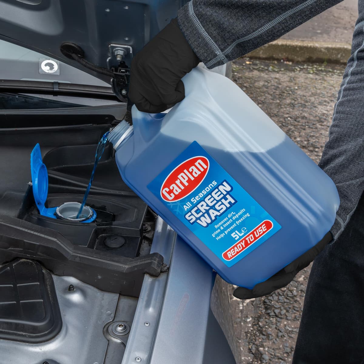 CarPlan All Seasons Ready Mixed Screen Wash, Removes Dirt, Grime, Prevents Freezing, 5 Litres — view 2