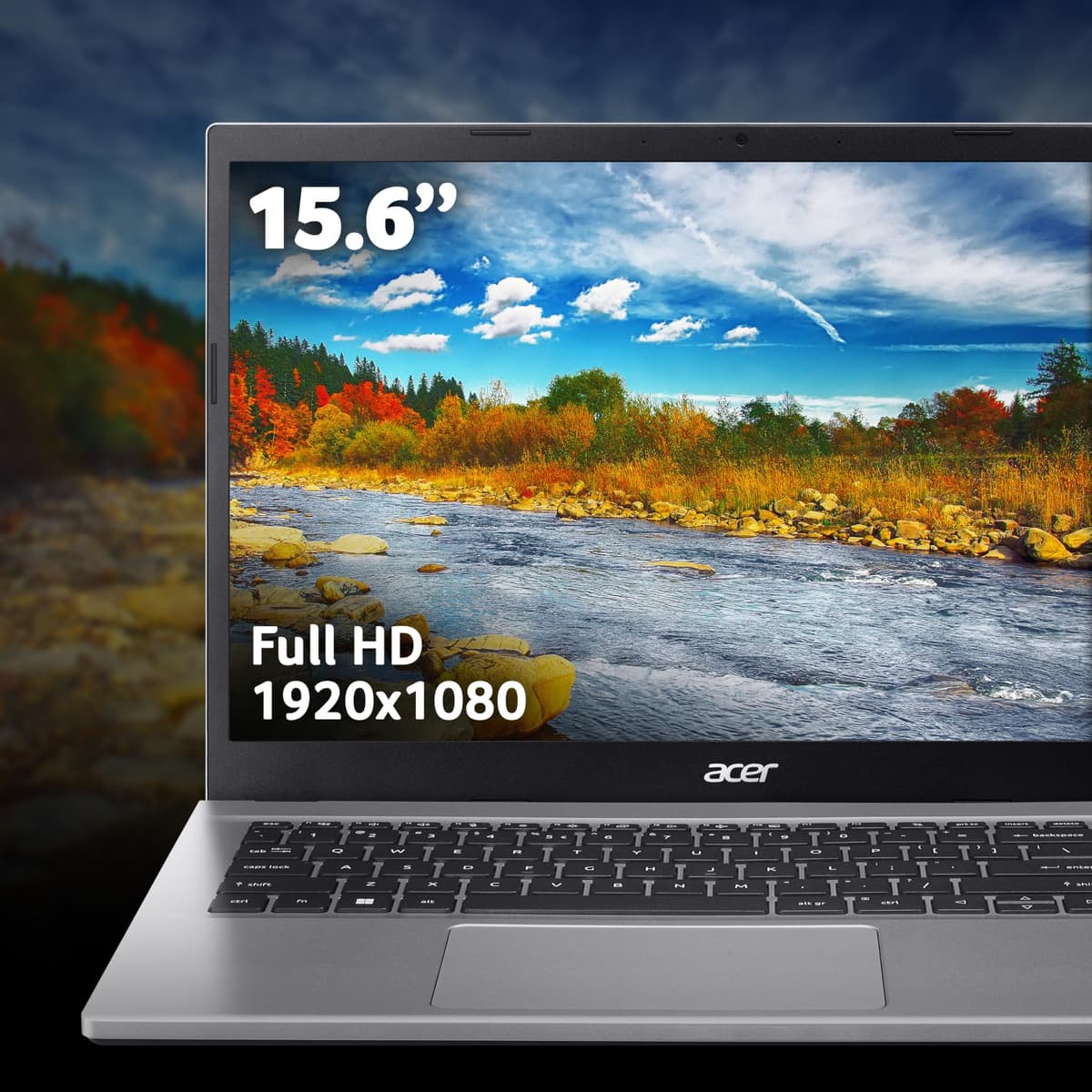 Acer Aspire 3 A315-59 Laptop - Intel Core i5-1235U, 8GB, 512GB SSD, Integrated Graphics, 15.6" Full HD, Windows 11, Silver — view 3