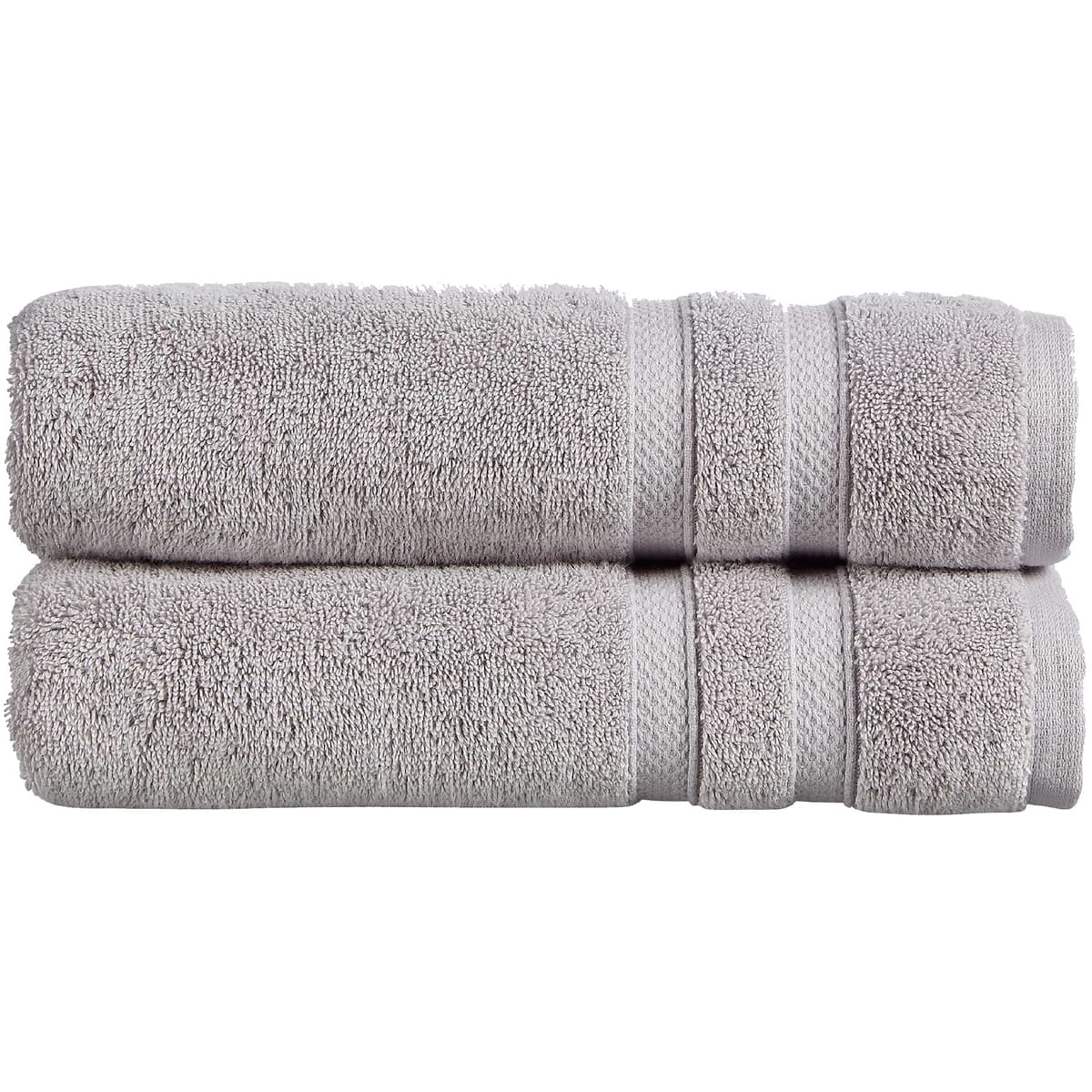Christy Chroma Bath Towels | Set of 2 | Highly Absorbent Heavyweight 675GSM | Bold and Bright | Soft Velvety Smooth Bathroom Shower Towels | 100% Cotton | Sustainably Made | Ash Grey — view 43