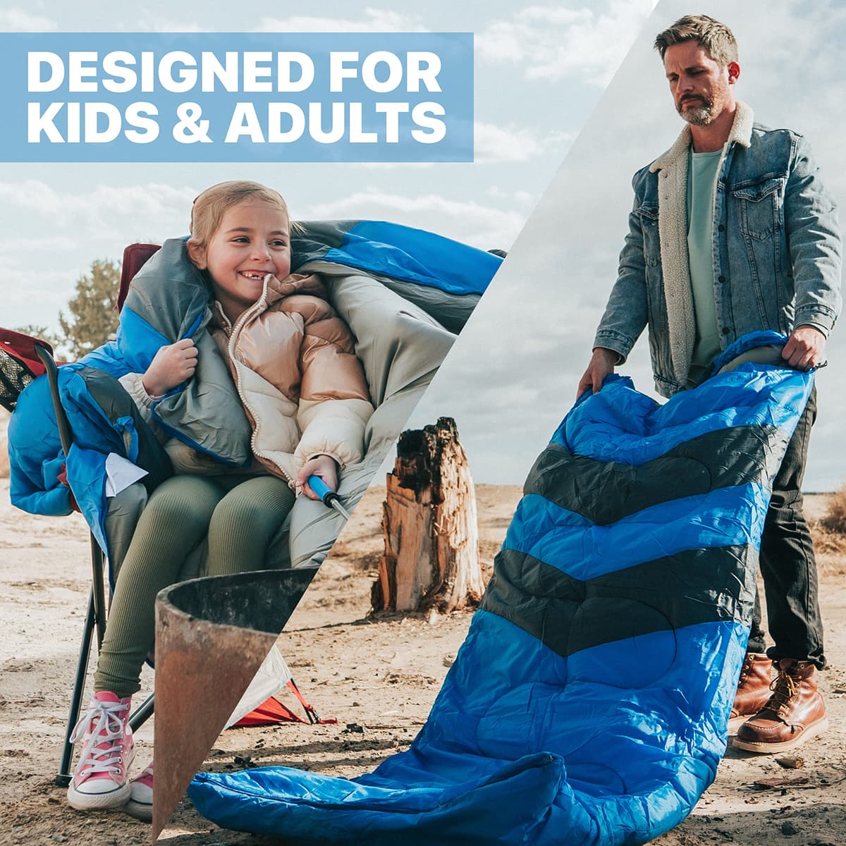 MalloMe – Saco de Dormir para Adulto, niño, Invierno, Verano, Primavera, otoño, plumón para 1 Persona, Impermeable, Bolsas de Dormir y Senderismo – Bolsa de Dormir Ultraligera, compacta para Dormir — view 5