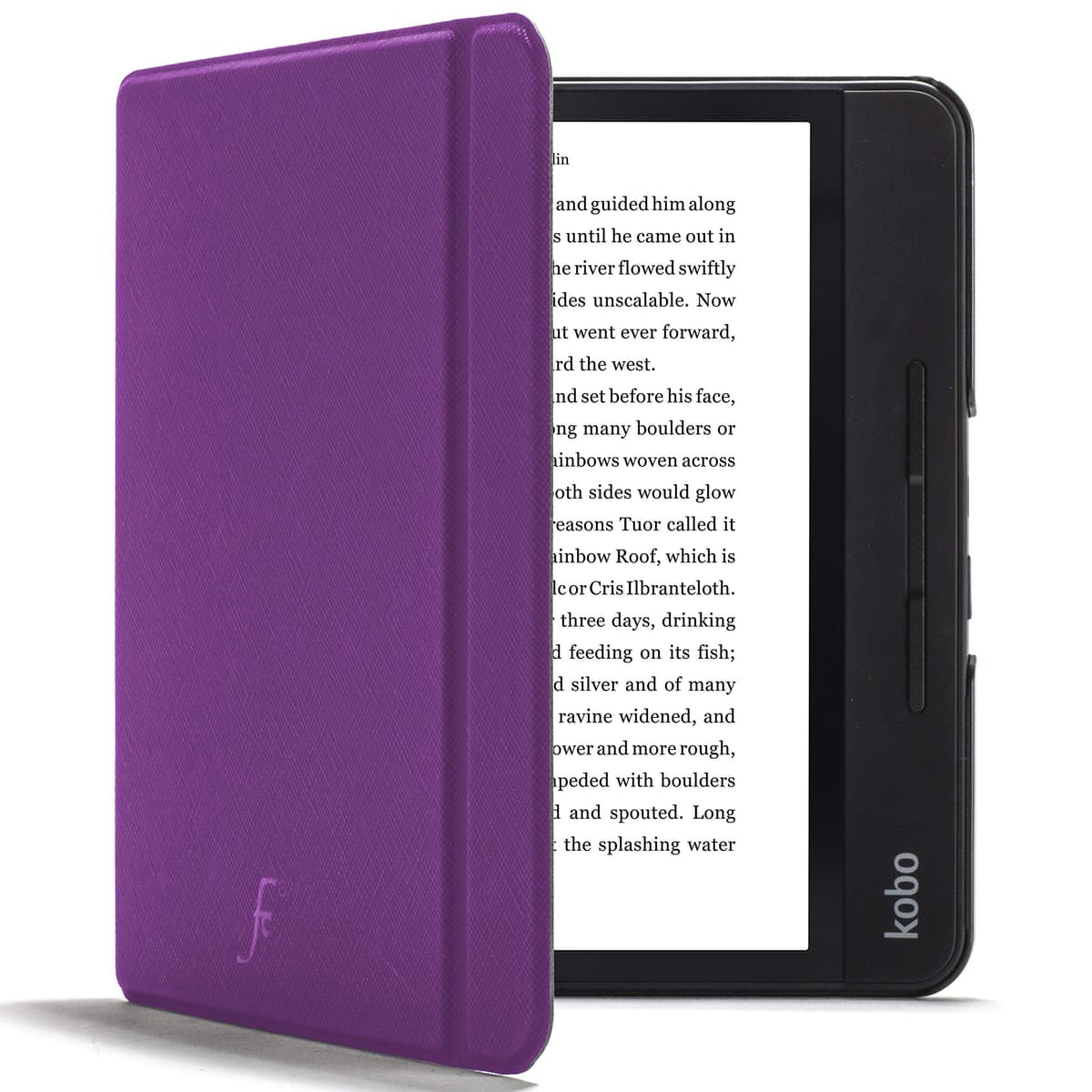 Forefront Cases Funda para Kobo Aura Edition 2 (Modelo: N236, 2016) - Delgado, Ligera y Protectora Funda para Kobo Aura Edition 2 (6") - Smart Auto Sueño Estela Función (Carcasa) - Negro — view 19