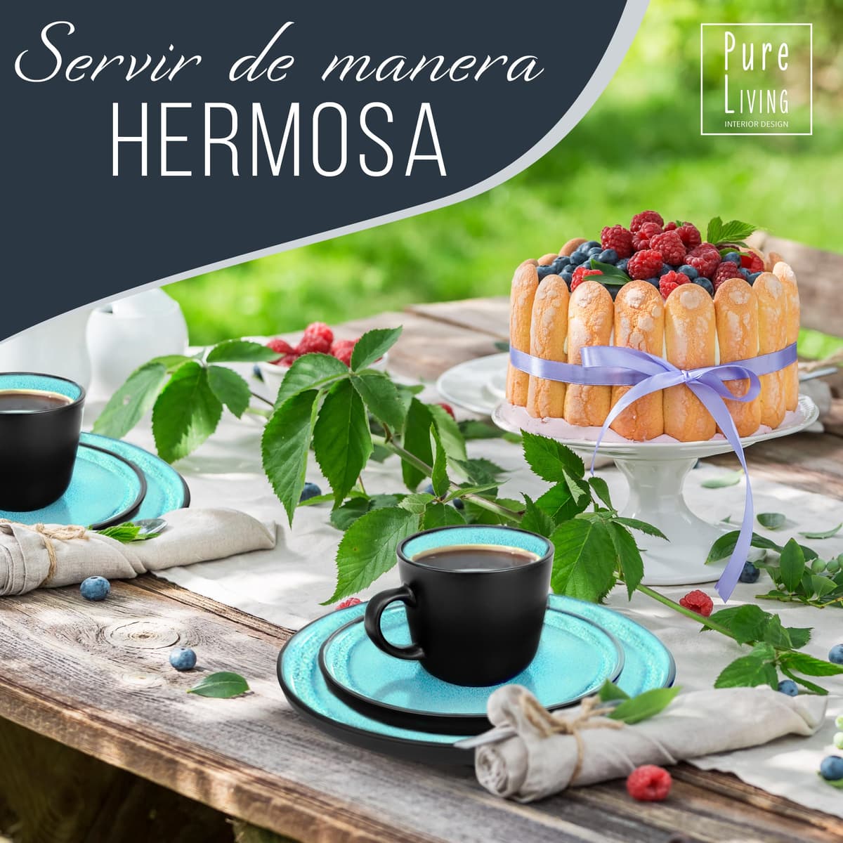 Juego de 6 platos hondos Ibiza – gres premium, resistente a los arañazos, apto para lavavajillas, microondas – Elegante juego de platos hondos – Platos de pasta hondos grandes – Pure Living vajilla — view 8