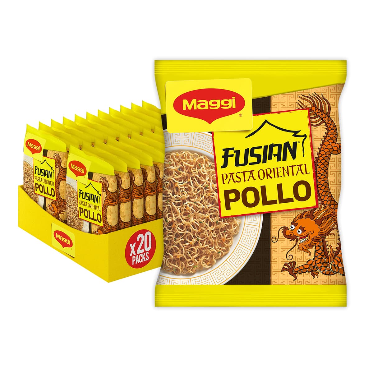 Maggi Fusian Fideos Orientales Teriyaki, 130 g, pack 12 — view 5