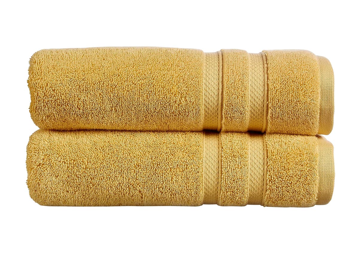 Christy Chroma Bath Towels | Set of 2 | Highly Absorbent Heavyweight 675GSM | Bold and Bright | Soft Velvety Smooth Bathroom Shower Towels | 100% Cotton | Sustainably Made | Ash Grey — view 152