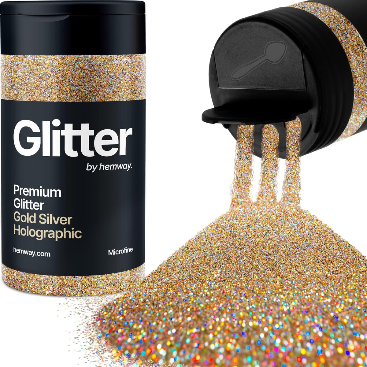 Light Rose Gold Glitter Shaker, 130g Ultrafine Glitter, Crafts 1/128" Metallic Flake Light Rose Gold Sequins, Resin & Epoxy Crafts, Decorating, Halloween, Christmas Nail, Face, Hemway — view 153