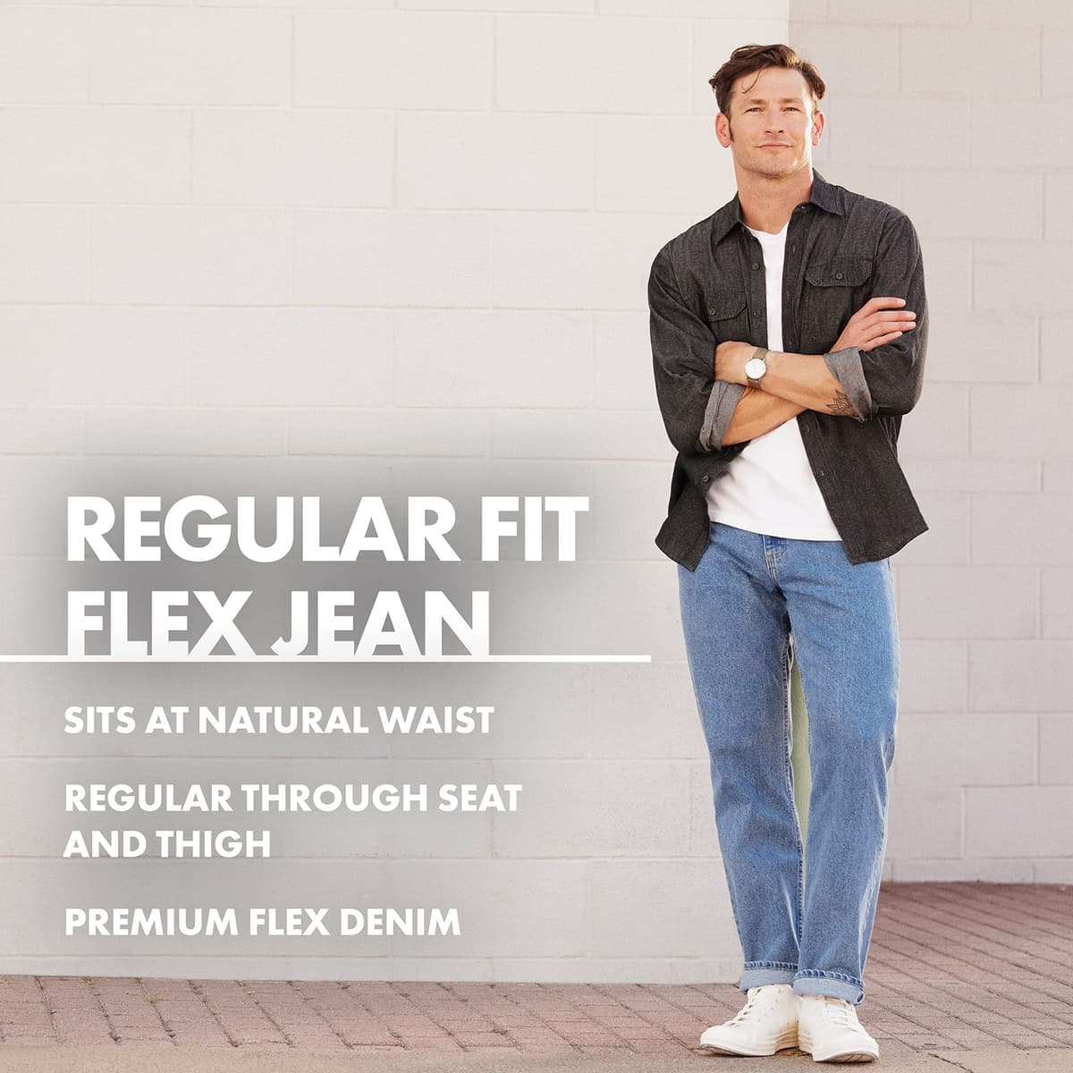 Wrangler Authentics Men's Classic 5-Pocket Relaxed Fit Flex Jean — view 48