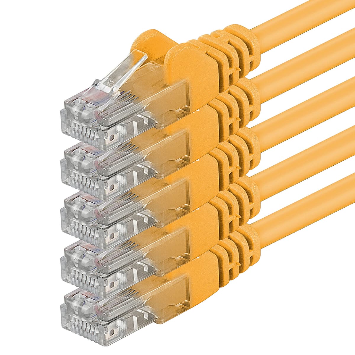1aTTack.de 0.25m - black - 10 pieces - (PACK) - CAT.6 CAT6 Ethernet LAN network cable 1000 Mbit/s patch cable — view 202