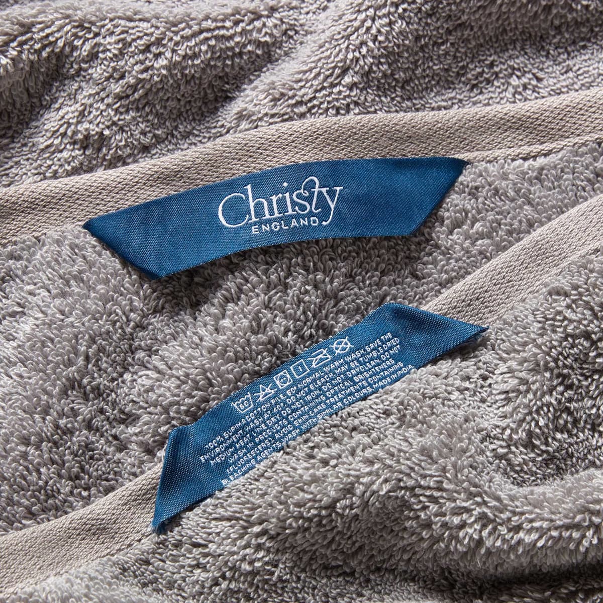 Christy Supreme Hygro 6 Piece Towel Set | Silver Grey | 100% Luxury Supima Cotton | Ultra Soft | Super Absorbent | 650GSM | 2 Bath Towels 2 Hand Towels 2 Face Cloths — view 7