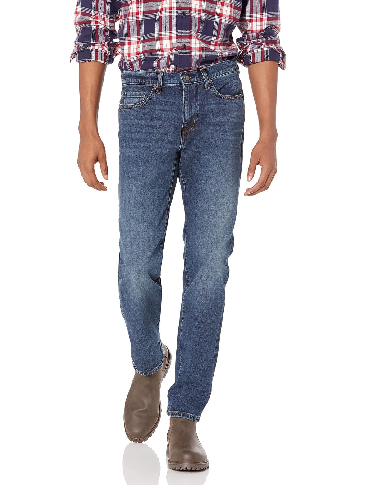 Amazon Essentials Hombre Vaqueros Ajustados - Colores interrumpidos