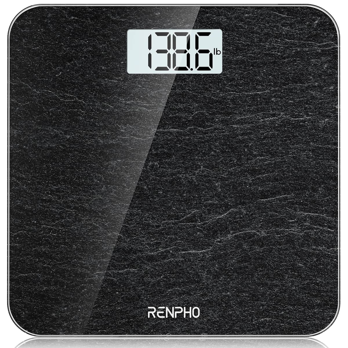 Báscula De Baño Digital RENPHO, Báscula De Peso Corporal De Alta Precisión Con Pantalla Iluminada, Graduación de 0,1 lb (50 g) precisión, Tecnología Step-On, 180kg/400lb, Negro, Core 1S — view 9