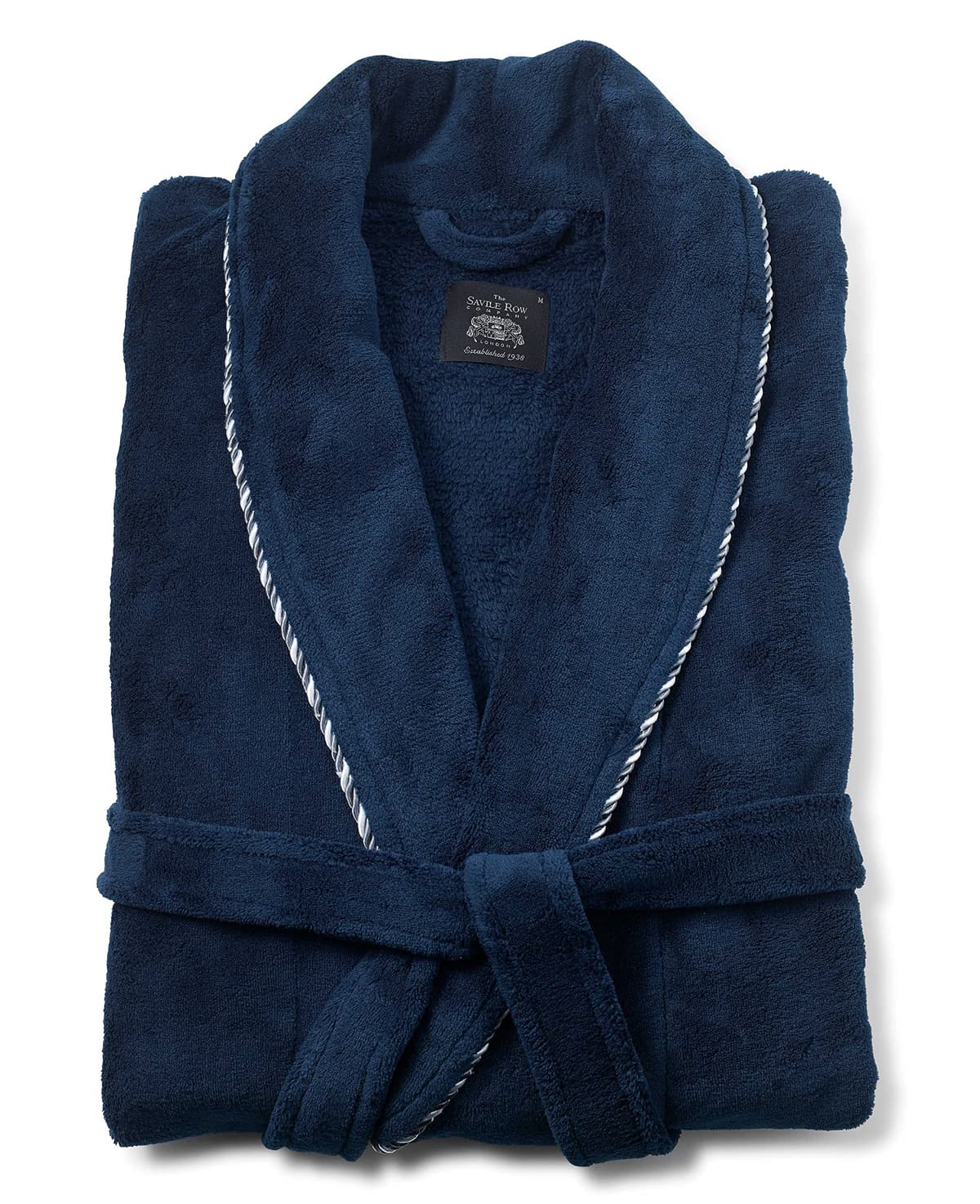 THE SAVILE ROW COMPANY LONDON Men's Lightweight Super Soft Warm Fleece Dressing Gown — view 4