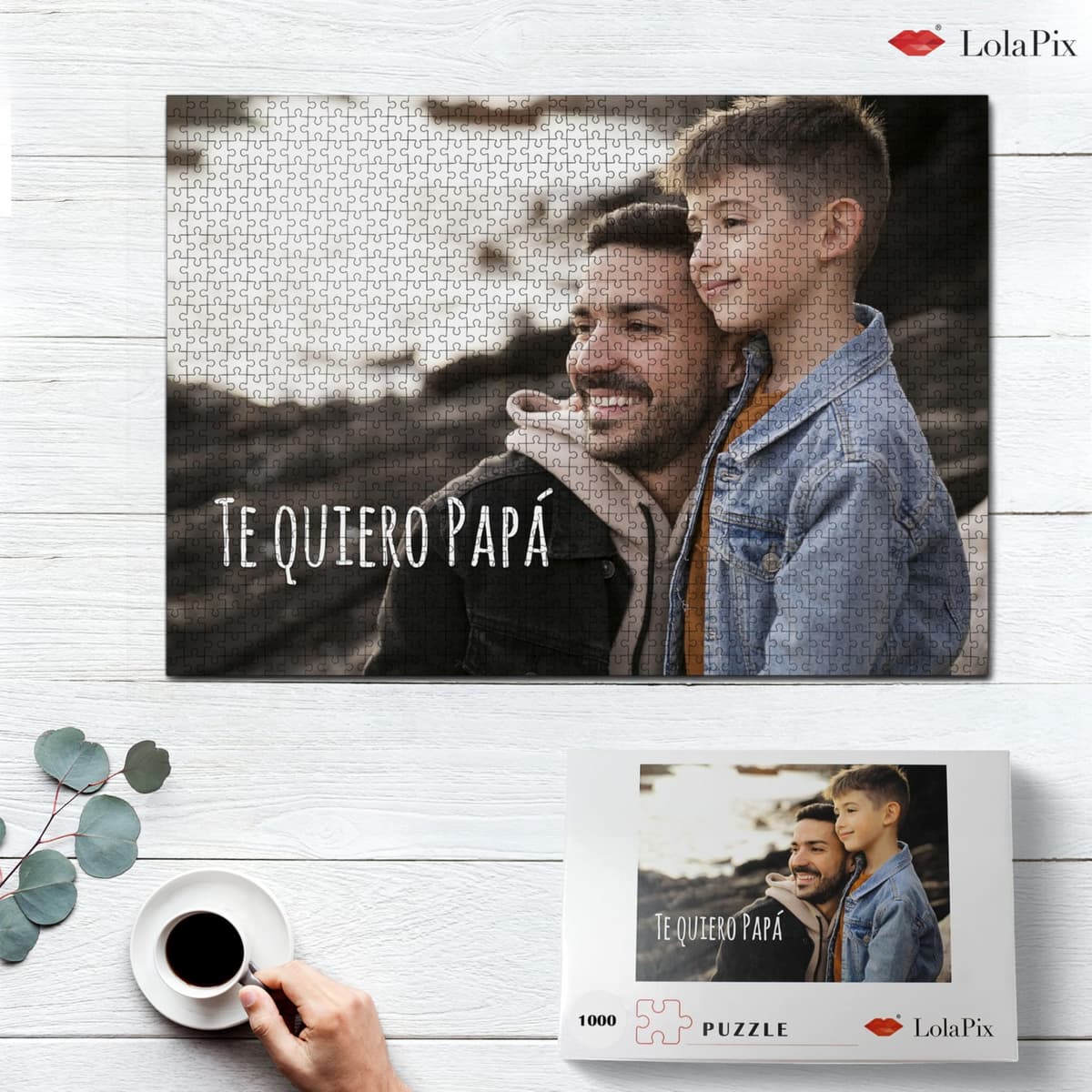 Puzzle Personalizado con Foto 500/1000 Piezas 68x48CM. Puzzles Personalizados con Fotos y Texto. Rompecabezas Personalizado Adultos y Niños. Regalo Día de la Madre. Regalos Originales Mujer y Hombre. — view 3