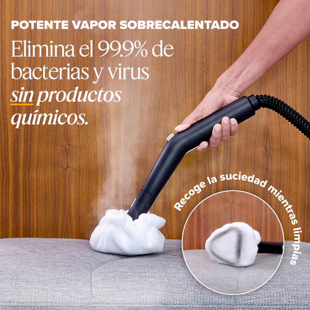 Dupray Neat Limpiador a Vapor. Potente limpiador de vapor multifunción para el hogar: suelos, baldosas, juntas, colchones, muebles, ventanas, coche y más (17 Piezas con Neat) — view 2