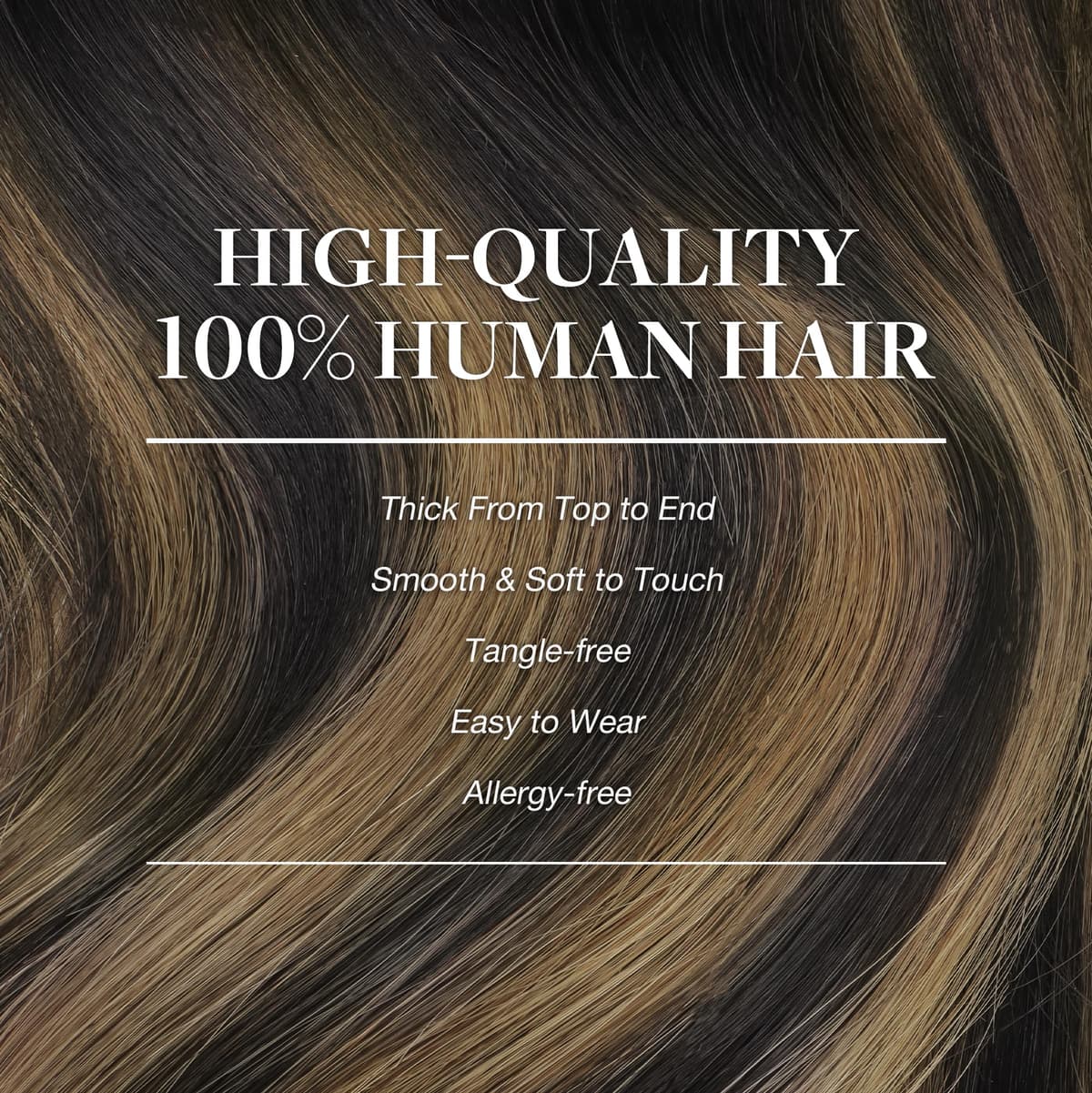 GOO GOO Clip in Hair Extensions Human Hair, 18inch 150g 9Pcs, #2 Dark Brown, Hair extensions for women, Human Hair Extensions Clip in — view 335